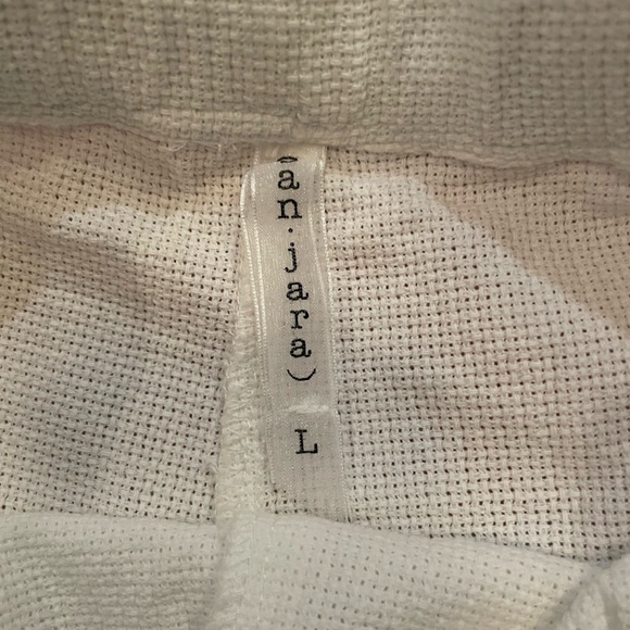 NWT Banjara White Fringe 100% Cotton Boho Summer Shorts Size L. - Picture 3 of 5